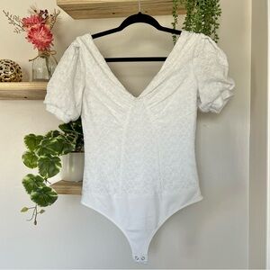 Express Lace Thong Bodysuit